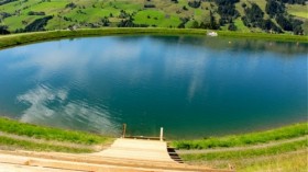 Lake of Charity in Saalbach: Waterramp