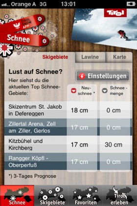Tirol Snow App