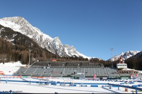Das Biathlon Stadion in Antholz bietet beste Bedingungen