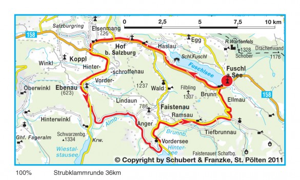 Rennrad Strecke in Salzburg