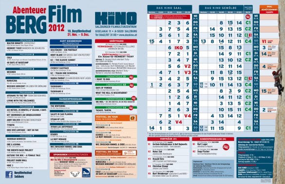 Bergfilmfestival 2012 - Das Programm