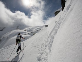 Aufstieg Skitour Rennen
