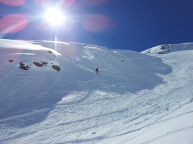 Skifahren Sonnenschein