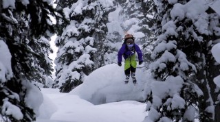 Tiefschnee Skifahren Kanada
