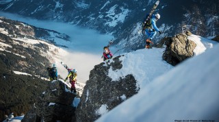 Kletteraufstieg mit Hagan Ski