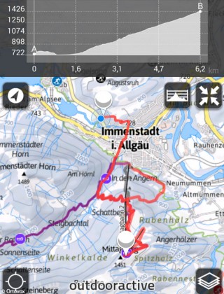 Bergtouren App Karte Ortovox