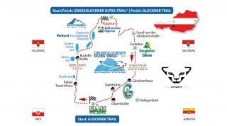 Streckenverlauf Grafik Grossglockner Ultra-Trail