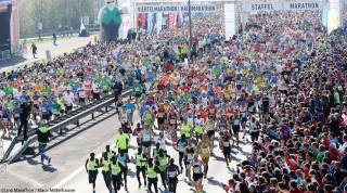 Begeisterte Läufer beim Marathon in Linz