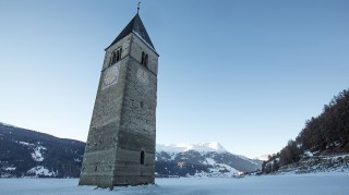 Kirchturm in Reschensee