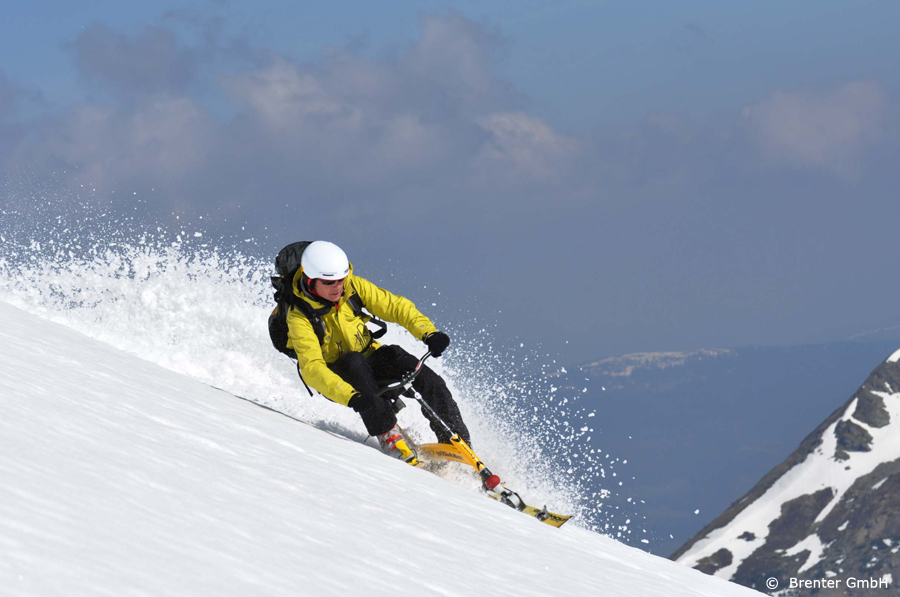 Snowbike Abfahrt vom Großglockner