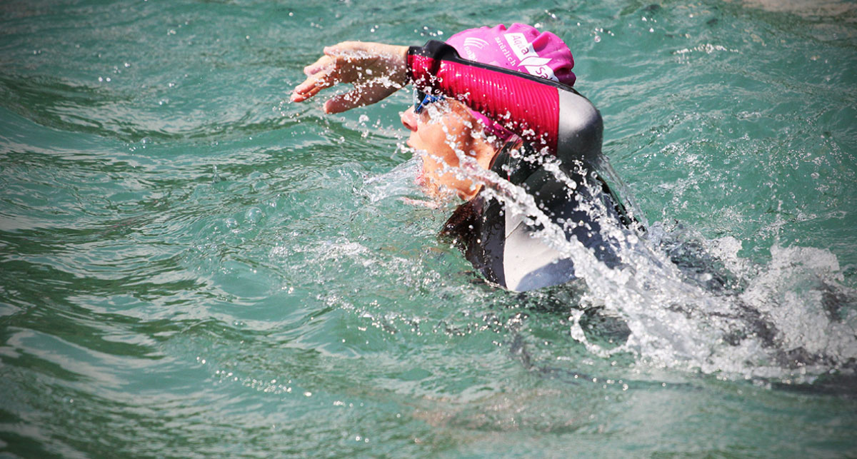 Start beim Salzburger Land Triathlon