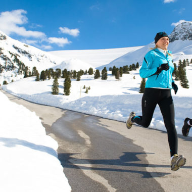 Lauftraining Winter Asphalt