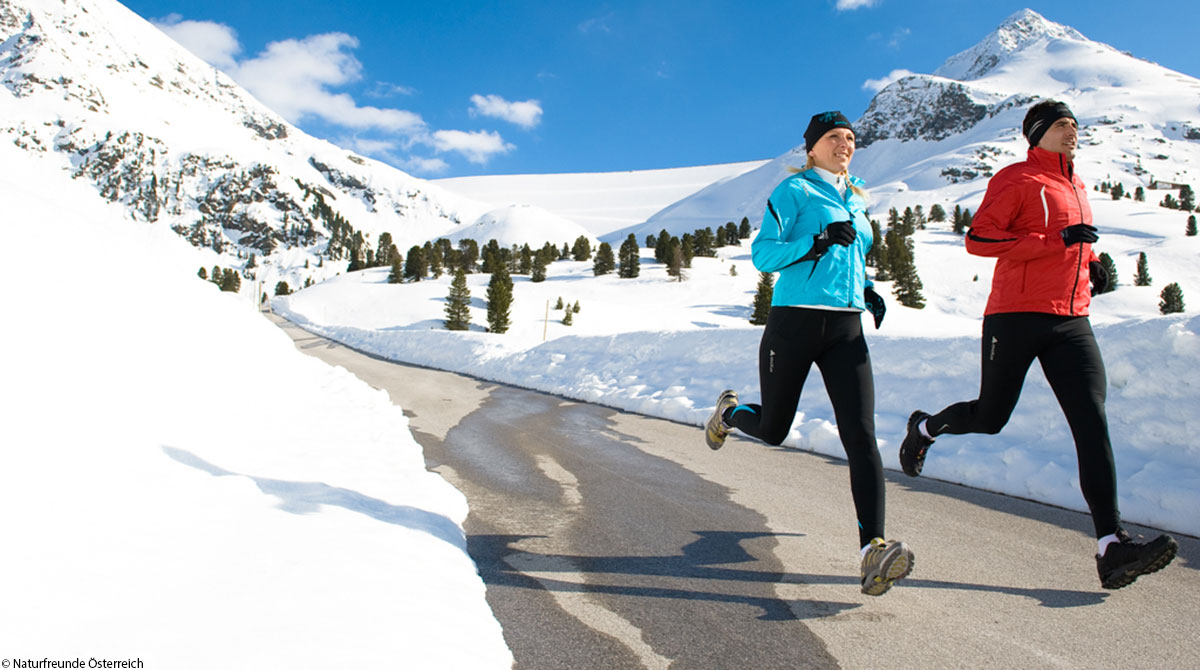 Lauftraining Winter Asphalt