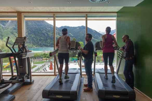 Fitnesstraining beim Laufopening