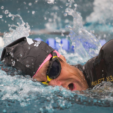 Schwimmer im Becken