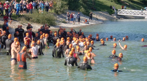 Schwimmstart Marchfeld Triathlon