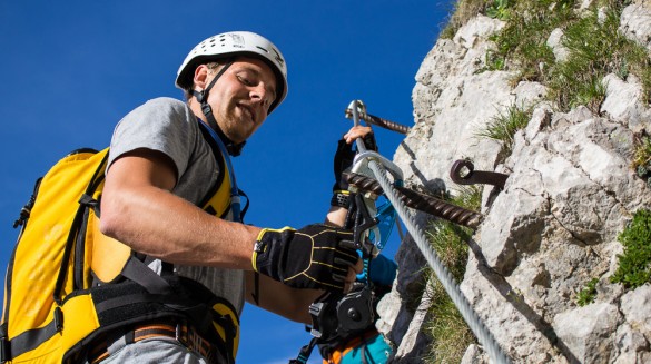 Klettersteig in Tirol am Wilden Kaiser