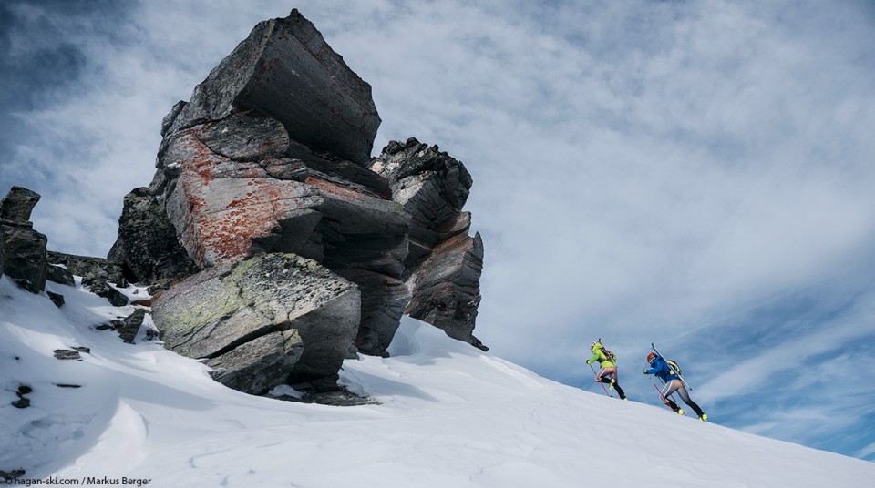 Michaela Essl beim Skitourengehen