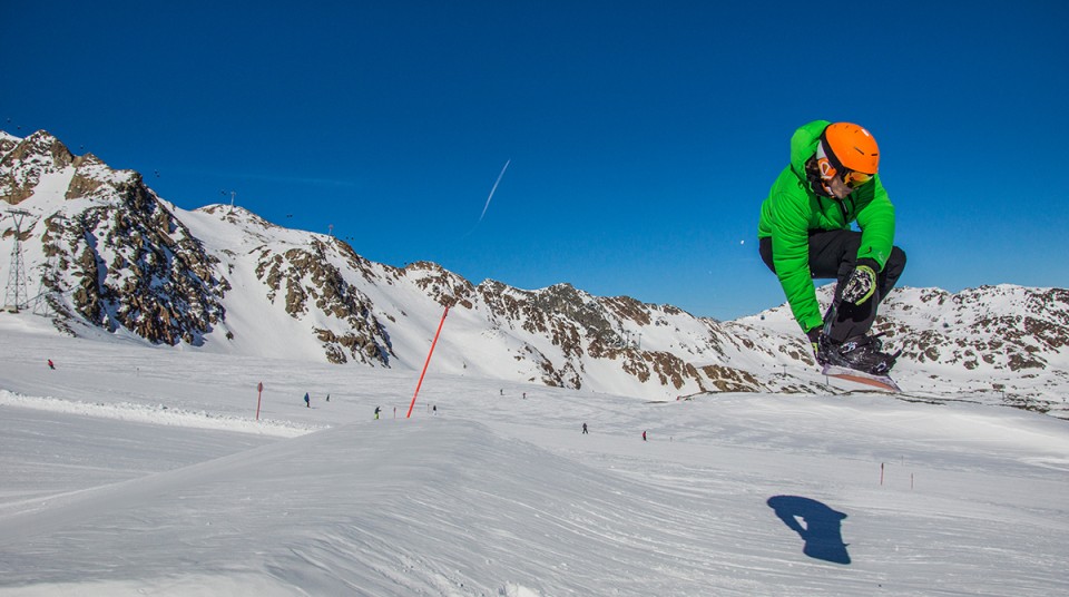 Sprung Snowpark Pitztaler Gletscher