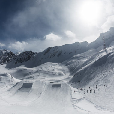 Skigebiet perfekte Piste