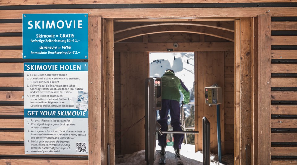 Skimovie Strecke hier wirst du gefilmt