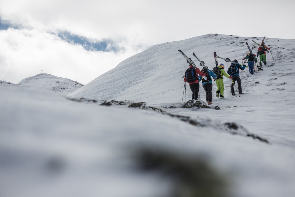 Freeride Camp Hinterglemm Aufstieg