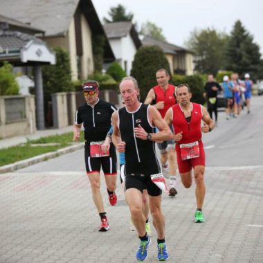 Die Strecke des Duathlons führt direkt durch das Zentrum von Parndorf