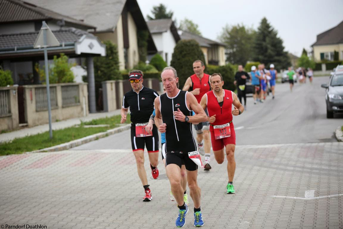 Die Strecke des Duathlons führt direkt durch das Zentrum von Parndorf