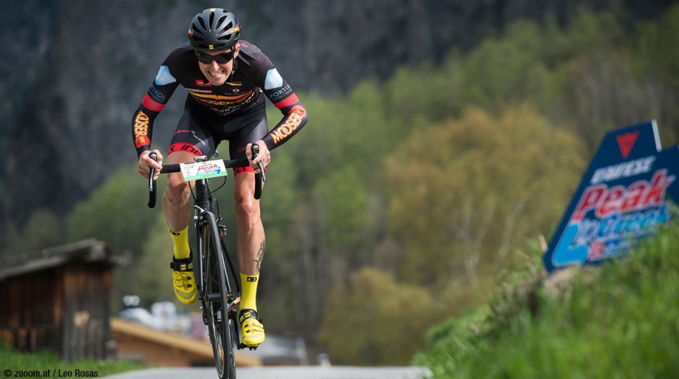 Rennradfahrer beim Peak to Creek