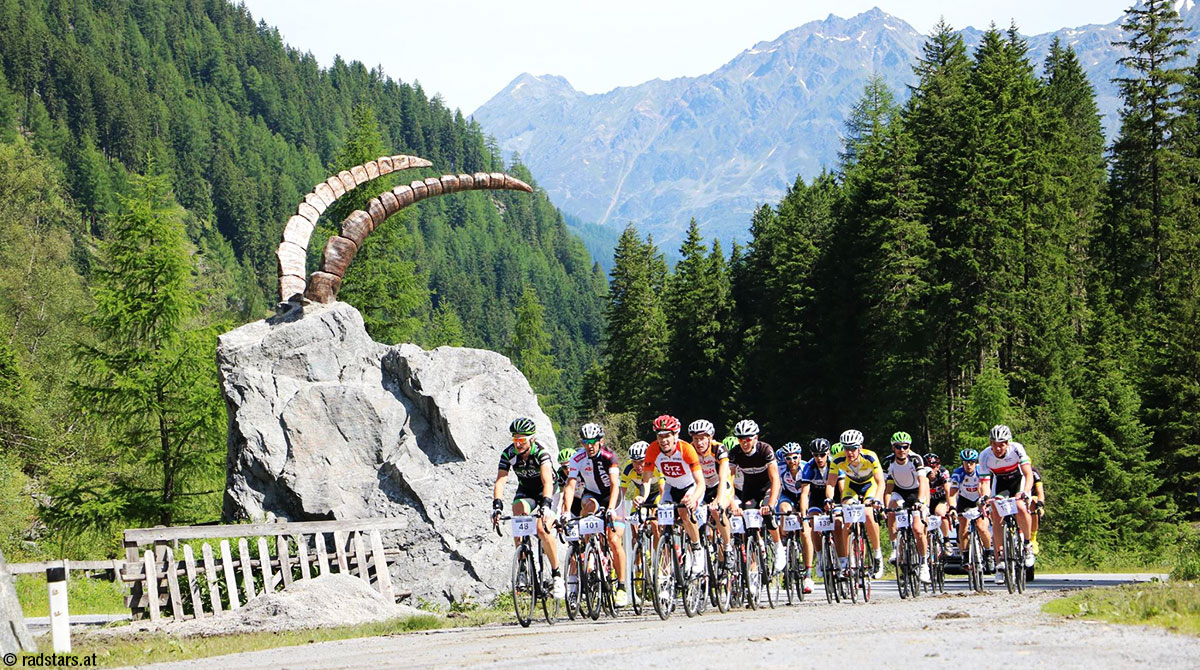 Kaunertaler Gletscherkaiser Hauptfeld Radrennen