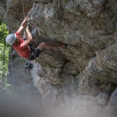 Klettern am Fels in Saalfelden Leogang