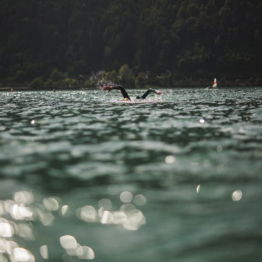 Schwimmtraining im Zeller See