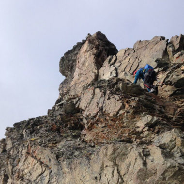 Kletterpassage-Piz-Bernia