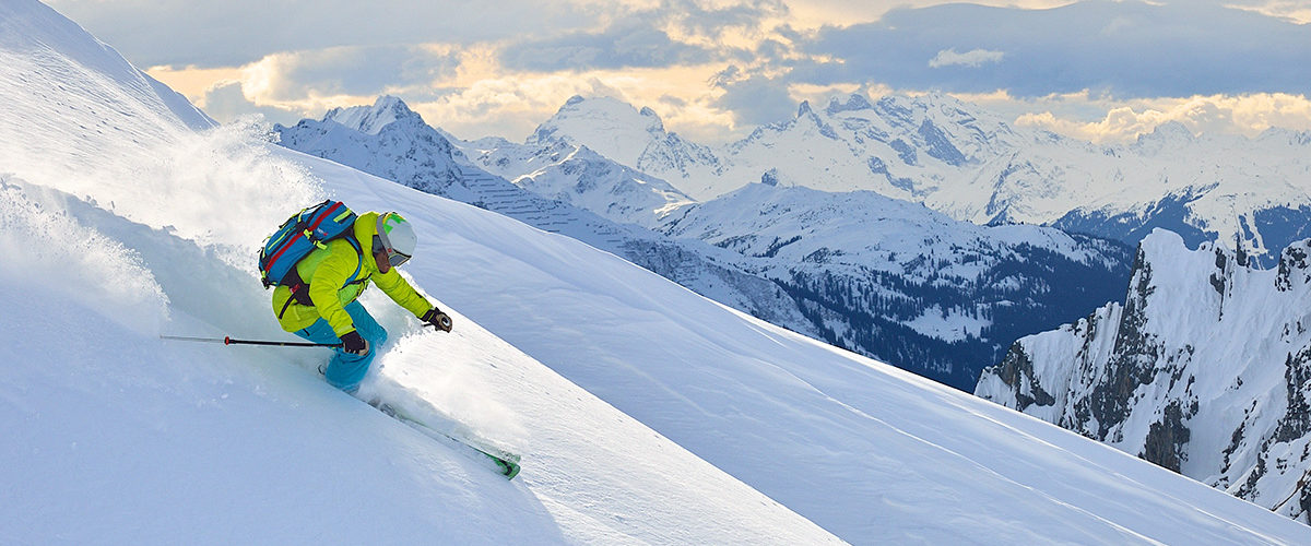 Skifahren am Arlberg