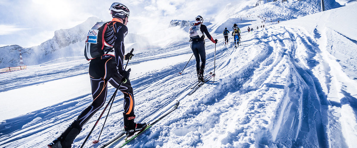 Skitourengehen-Piste