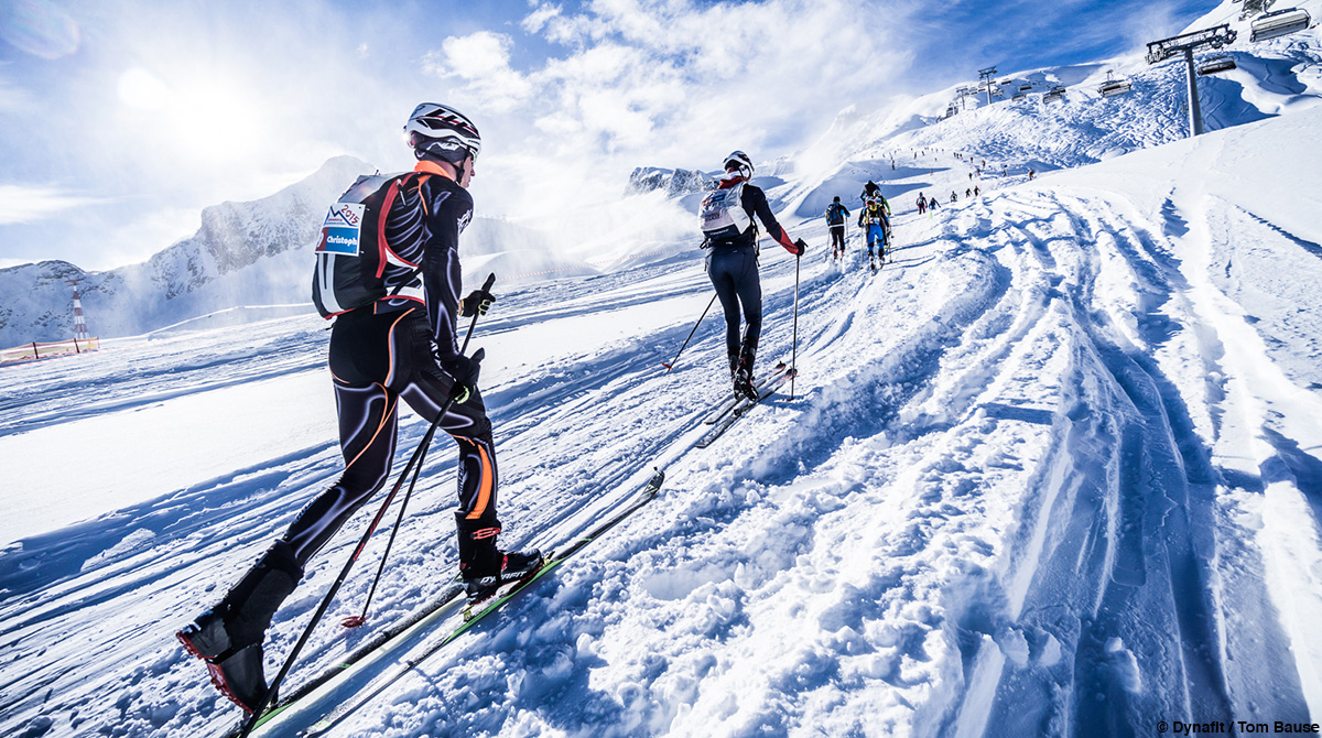 Skitourengehen-Piste