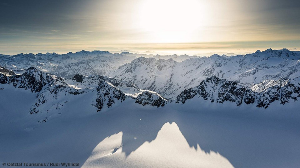 Sonnenuntergang-Soelden