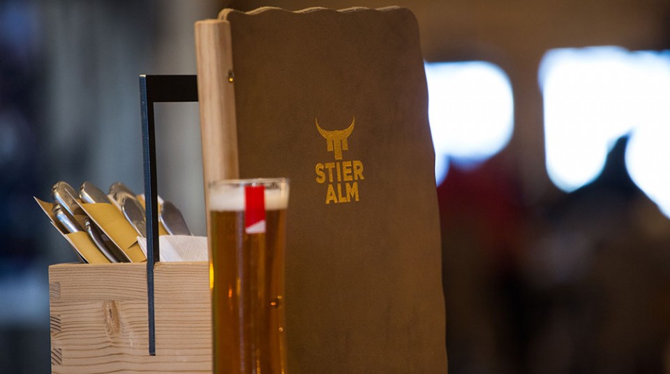 Stärkung in der Stier Alm