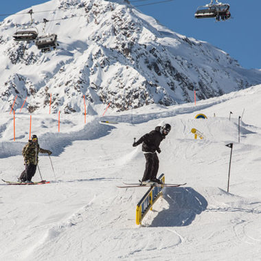 Snowpark im Skigebiet Serfaus-Fiss-Ladis