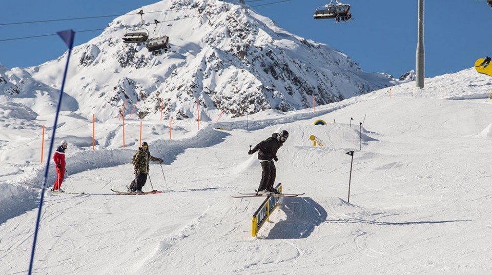 Snowpark im Skigebiet Serfaus-Fiss-Ladis