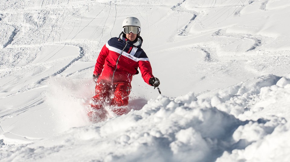 Tiefschneefahren in Serfaus