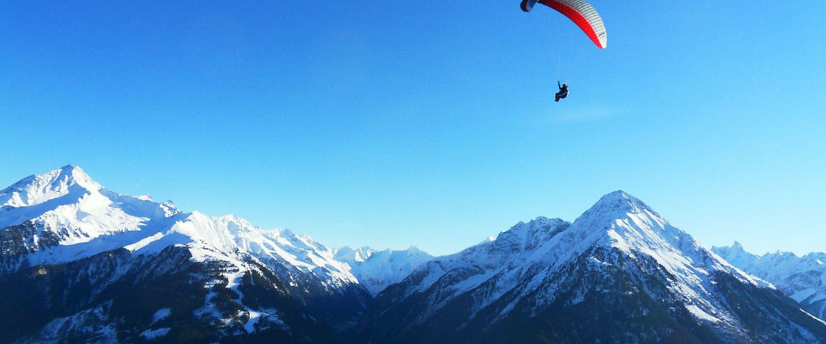 Paragleiten im Winter