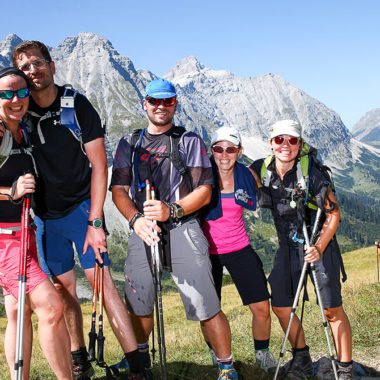 karwendelmarsch läufer bergsteiger