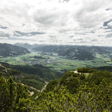 blick auf saalfelden leogang