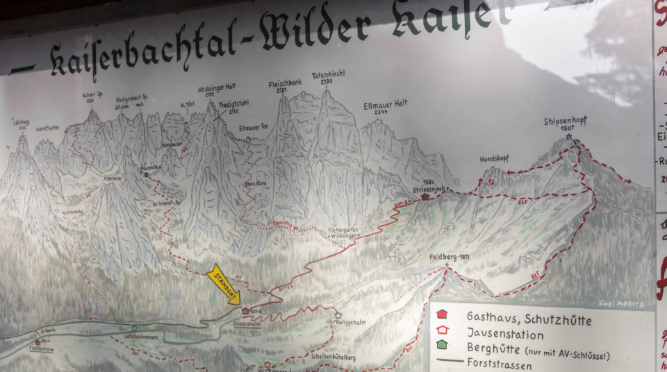 Karte Wilder Kaiser