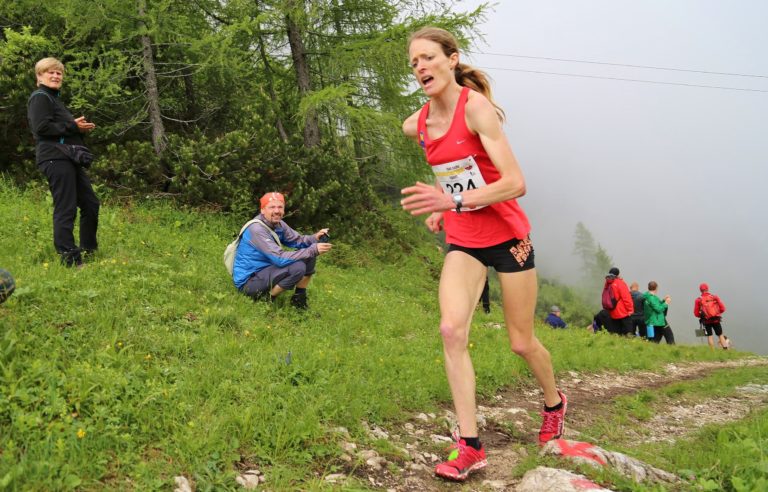 Andrea Mayr beim Katrin-Berglauf