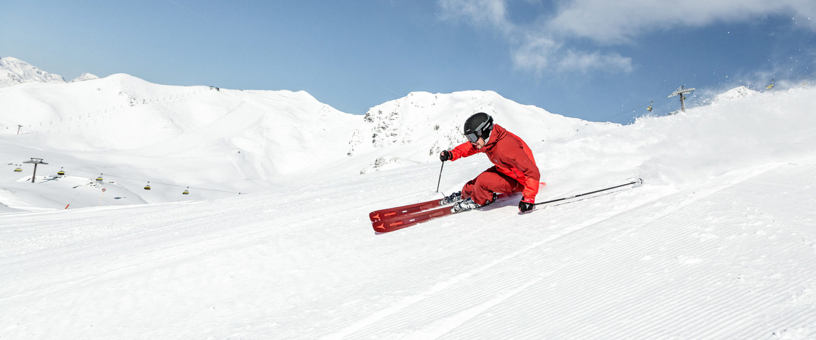 Atomic Skifahren angepasste Skischuhe
