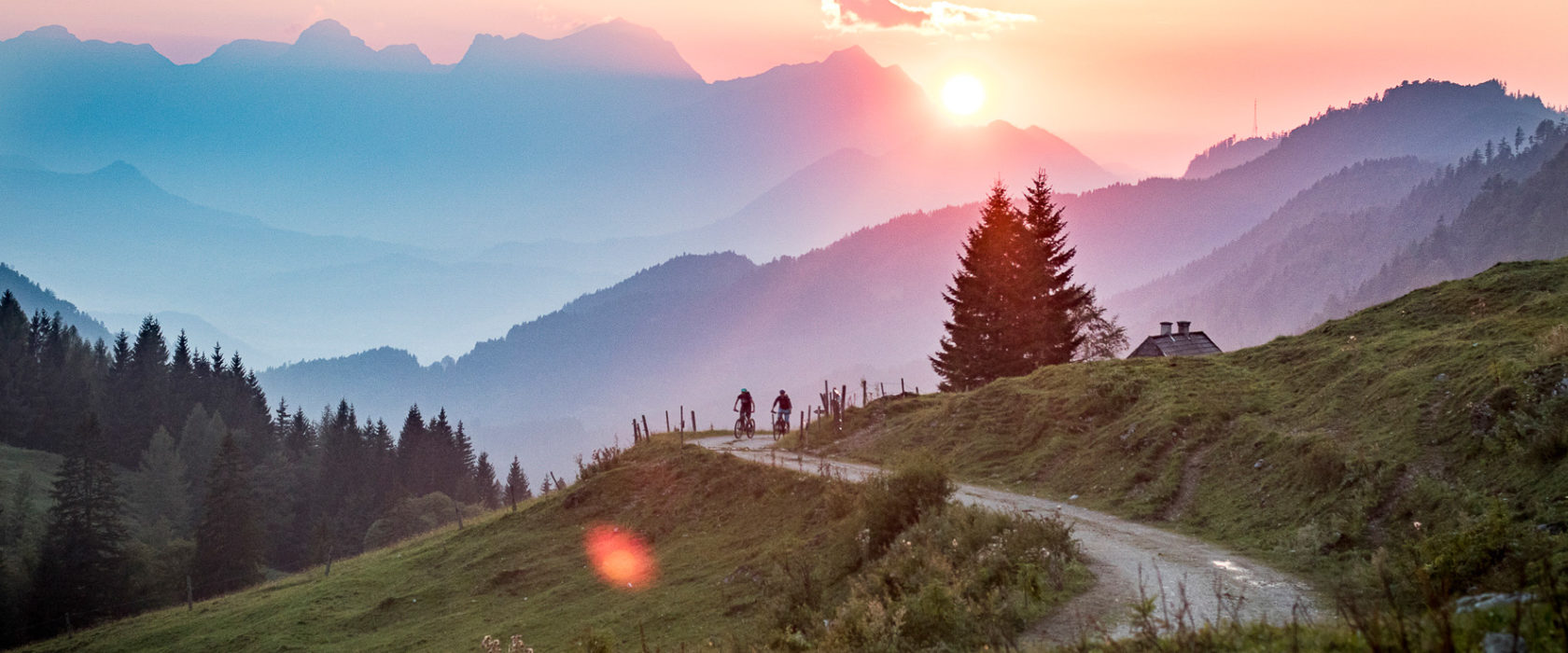 Radtour auf die Hanslalm im Nationalpark Kalkalpen.