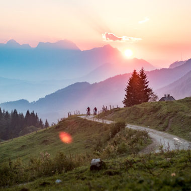 Radtour auf die Hanslalm im Nationalpark Kalkalpen.