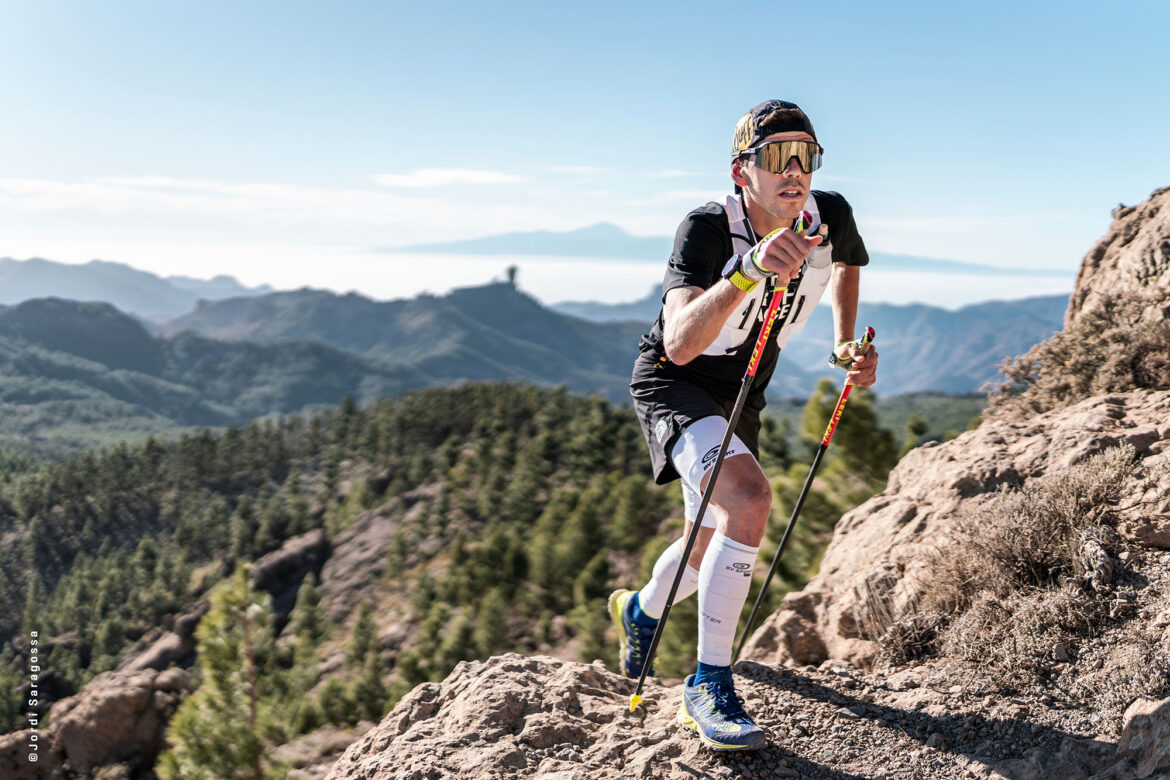 trailrunning stöcke von leki